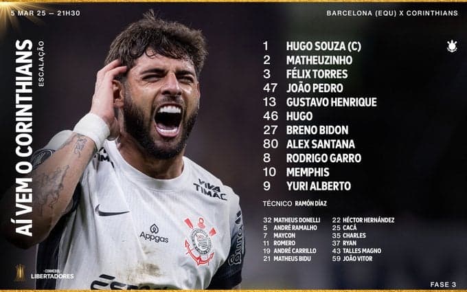 A escalação q mostrou quando a família diaz era limitada