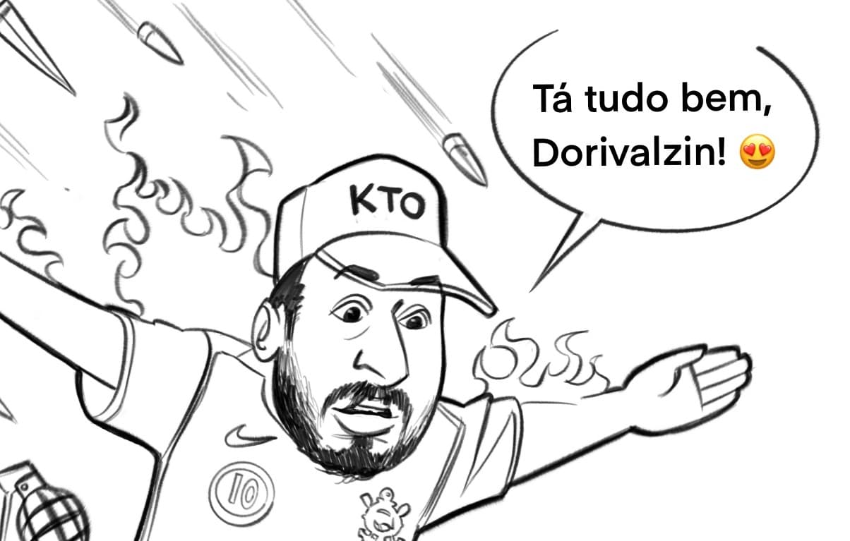 Fora Dorival? (charge no post)